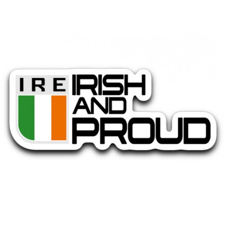 Irish and Proud Emblem Stickers
