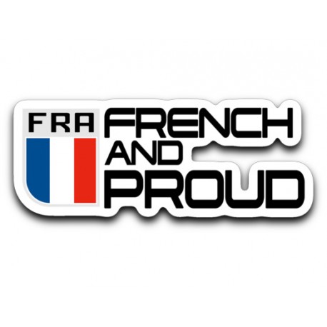 French and Proud Emblem Stickers