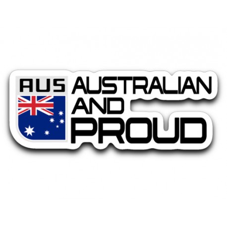 Australian and Proud Emblem Stickers