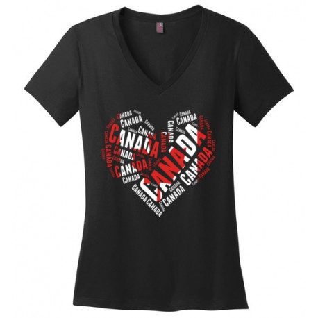 Heart Word Art Canada T-Shirt