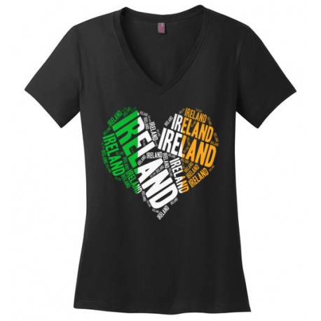 Heart Word Art Ireland T-Shirt