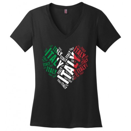 Heart Word Art Italy T-Shirt