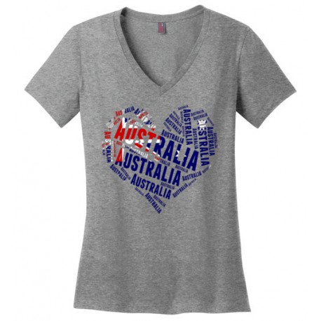 Heart Word Art Australia T-Shirt