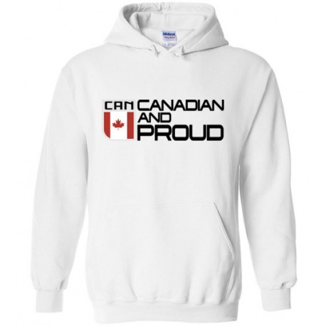 Canadian and Proud Emblem Hoodies