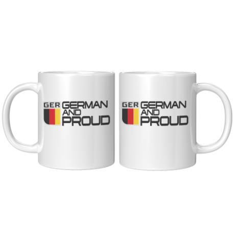 German and Proud Emblem Mugs