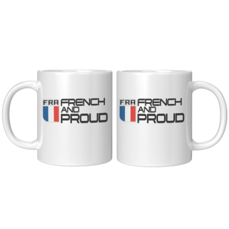 French and Proud Emblem Mugs