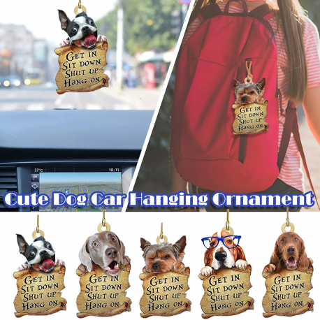Dog Auto Rearview Mirror Hanging Ornament