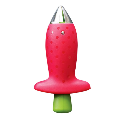 Fruit Leaf Remover Strawberry Huller Metal Tomato Stalks Plastic Remover