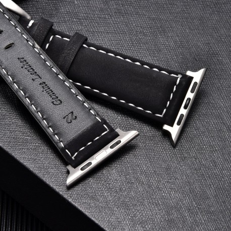 Crazy Horse Leather Watch Strap for apple watch 5/4/3/2/1