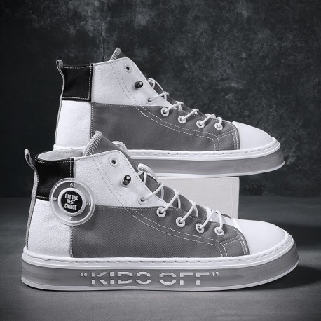 KIDO OFF F20578 ( Men's High Top Lace-up Canvas Shoes )