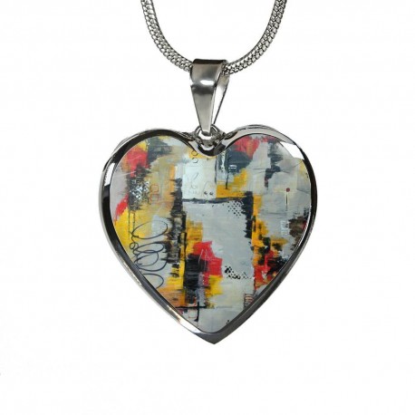Stainless Heart Pendant With Snake Chain - Rise Of A New Day