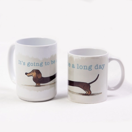 It's Going to be a Long Day (short hair) 11oz and 15oz Coffee Mug