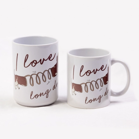 I Love Long Dogs 11oz and 15oz Coffee Mug