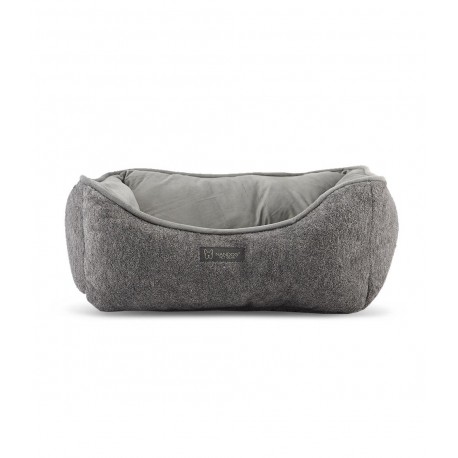Micro Plush Reversible Faux Cashmere Bed - Gray
