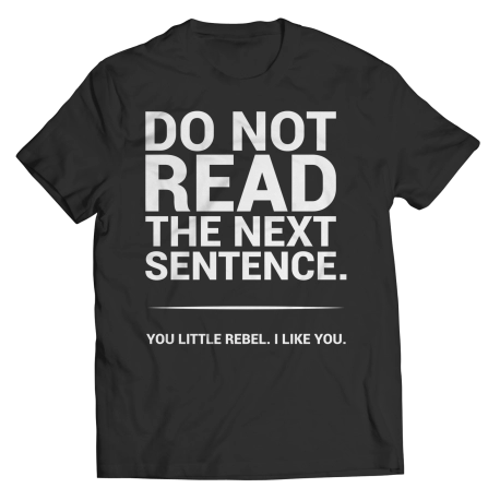 Do Not Read Shirt