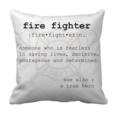 Firefighter, A True Hero - White