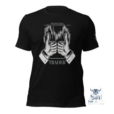 Profitable Trader Candlestick Chart T-Shirt - Dark