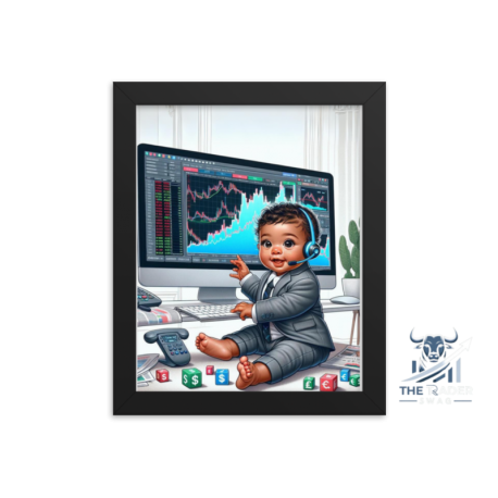 Framed Future Trader Baby Poster - Inspire Your Financial Journey