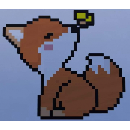 Cute Fox Pixel Art