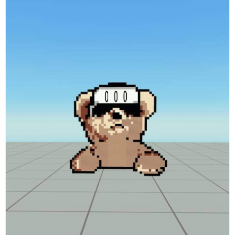 VR Teddy Pixel Art