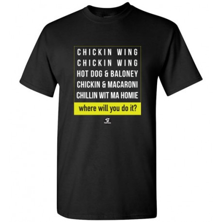 Chicken Wing Chicken Wing Block Style TokTees - Gildan Short-Sleeve T-Shirt