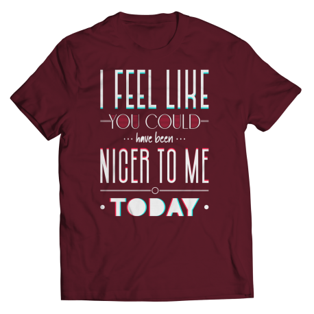 I Feel You Could Have Been Nicer To Me Today - TokTees Unisex Tee