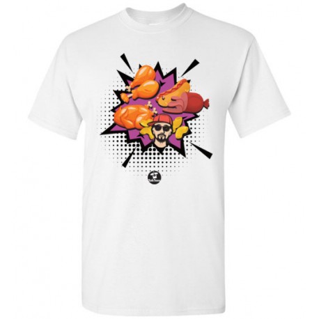 Chicken Wing Chicken Wing Comic Style TokTees - Gildan Short-Sleeve T-Shirt