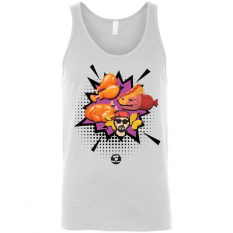 Chicken Wing Chicken Wing Comic Style TokTees - Canvas Unisex Tank