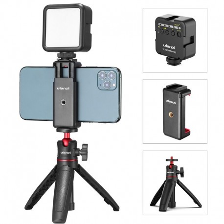 Ulanzi ST-07 Extend Tripod Dimmable LED Video Light Vlog Tripod Kit Youtube Live Conference Light Kit