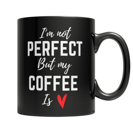 I'm not perfect - Black- mug