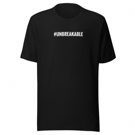 #UNBREAKABLE Logo (QR Code) - ADULT Unisex t-shirt