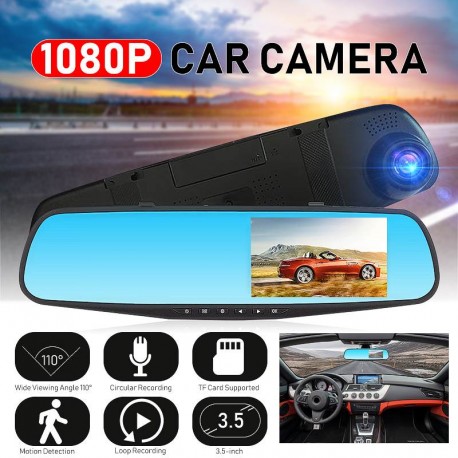 Night Vision Car Dvr Camera Rearview Mirror Digital Video Recorder Auto Camcorder Dash Cam FHD 1080P