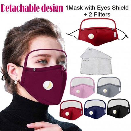 Adult face masks Washable reusable face mask Cotton Bandana eyes shield