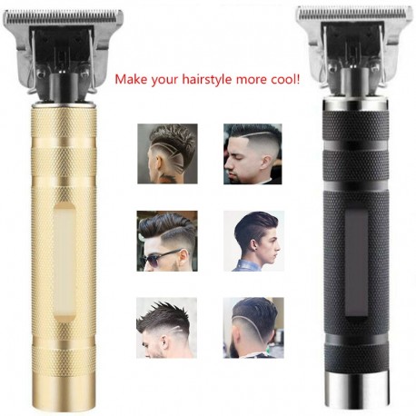 Pro T-outliner Cordless Trimmer Hair Clipper Set Rechargeable 0mm T-blade Baldheaded Outliner Men