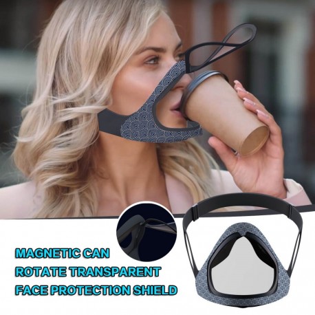 Smart Magnetic Masks With Double Anti-fog Silica Gel Reusable Mask