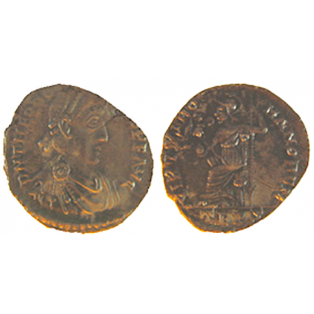 Theodosus I, AR Siliqua, 379-395 AD, TCRIS-43A