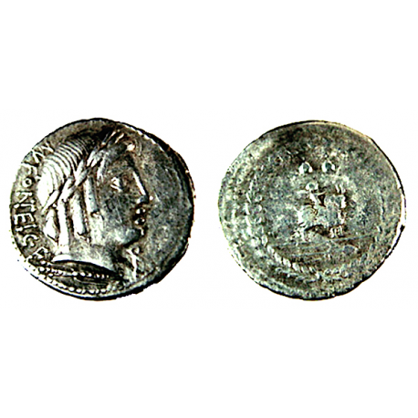 Mn. Fonteius C.f. Denarius, 85 B.C, TCRRS-6