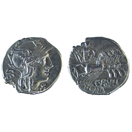 ROMAN REPUBLIC, 134 BC, CALBURIUS GEMINUS, TCRRS-3442