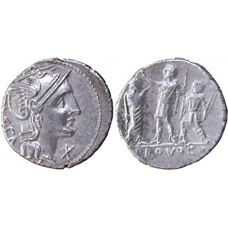 ROMAN REPUBLIC, 110-109 BC. P. PORCIUS LAECIA, TCRRS-3484