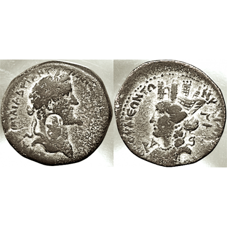 TCGKPB-42, SYRIA, SELEUCUS and PIERA, LODDICEIA AD MARE, ANTONIUS PIUS