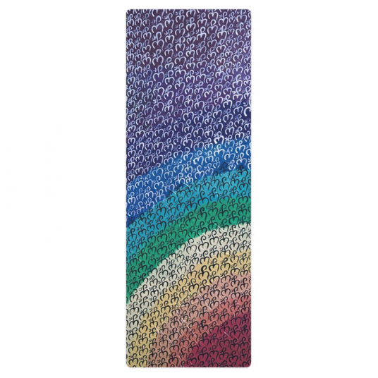 Rainbow Matrix Yoga Mat L