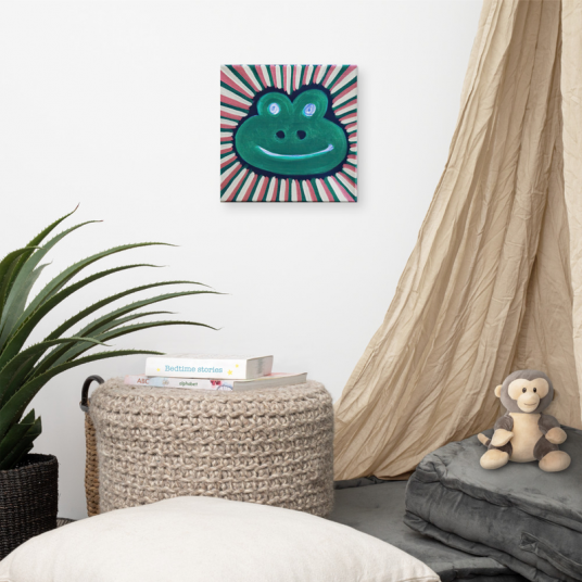 Happy Frog - On Canvas