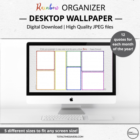 Rainbow Desktop Wallpaper Organizer