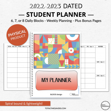 Dated Student Planner