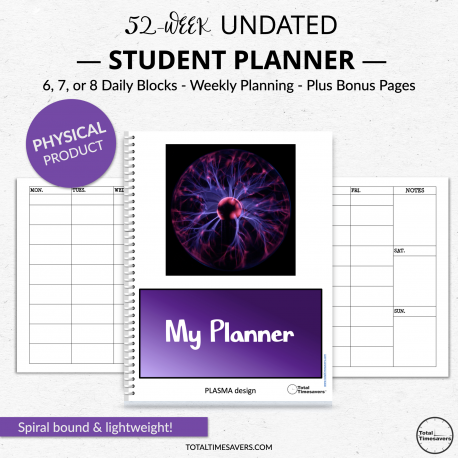 Undated Student Planner