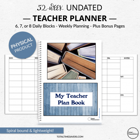 Undated Teacher Planner