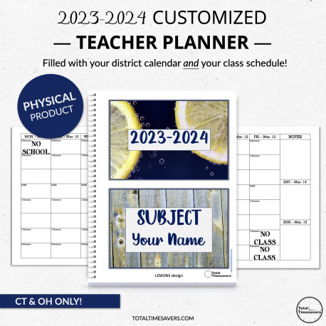 Customized Teacher Planner [CT ONLY]