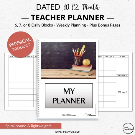 Dated Teacher Planner
