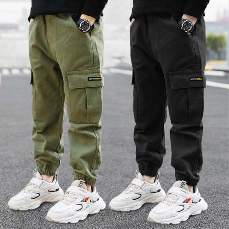 Boys Thick Cargo Pants Casual 4 5 6 7 8 9 Year