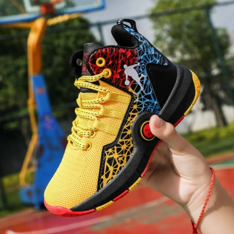 Boys Basketball Shoes High Quality Top Soft Non-slip Sports Shoes Thick-soled